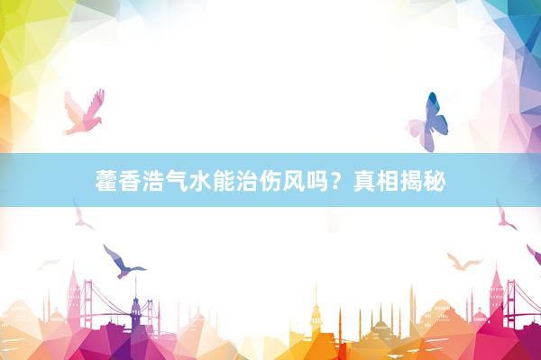 藿香浩气水能治伤风吗?真相揭秘